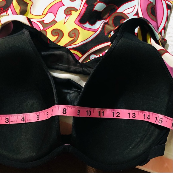 Athleta paisley swimwear top Tankini top only attached bra pull on style Sz Sm - Picture 9 of 16